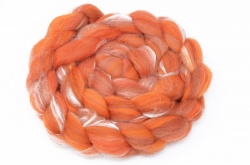 Merino and Silk, Orange 100gm
