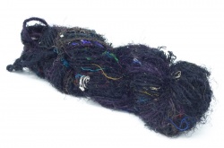 Sari Silk Yarn - Black