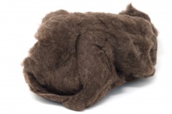Brown Carded Cashmere 50gm BCF
