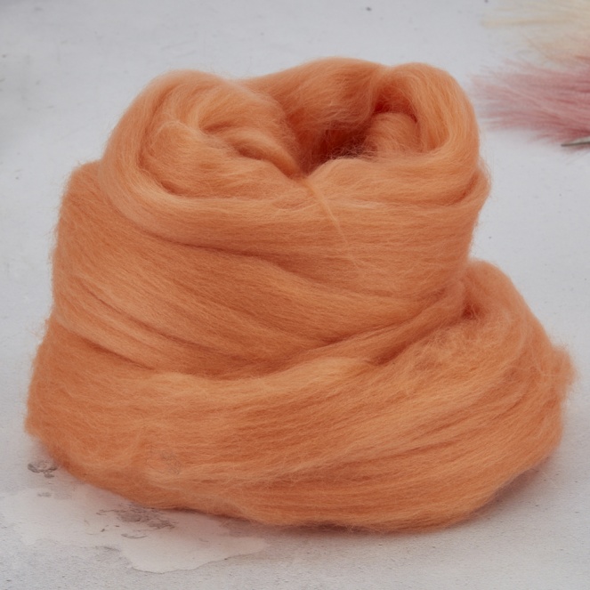 Peach Dyed Merino 1.31